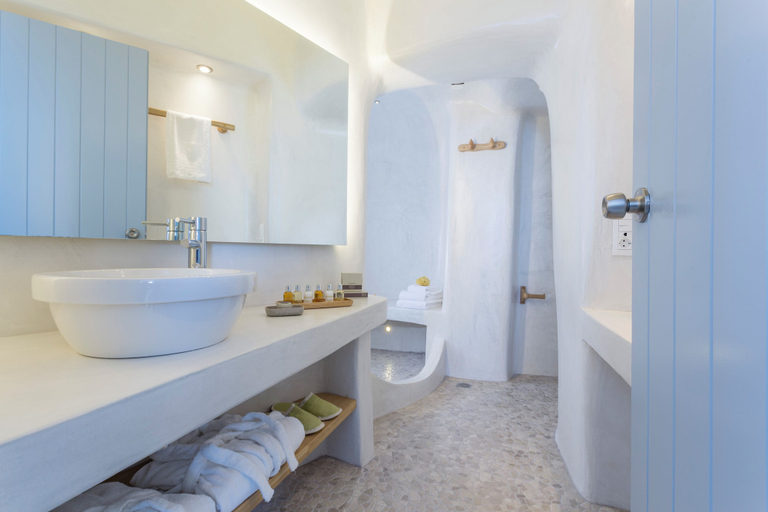 Bathroom 3, Helestia Pocket Hotel, Caldera Santorini, South Aegean