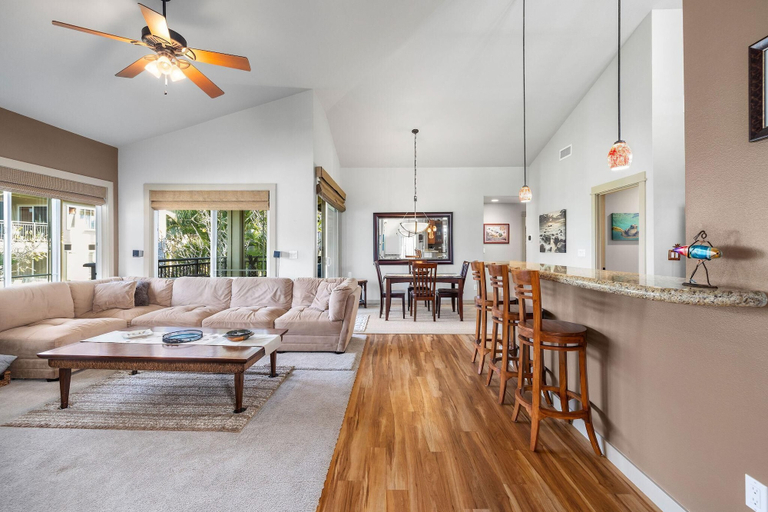 Living area 5, Alii Park Place #n202 Top Floor Unit With AC!, Hawaii