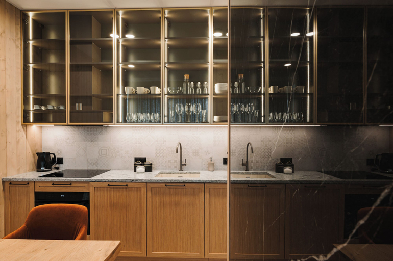 Private kitchen 4, Osada Groń Luxury Villas by BQQK, Tatra