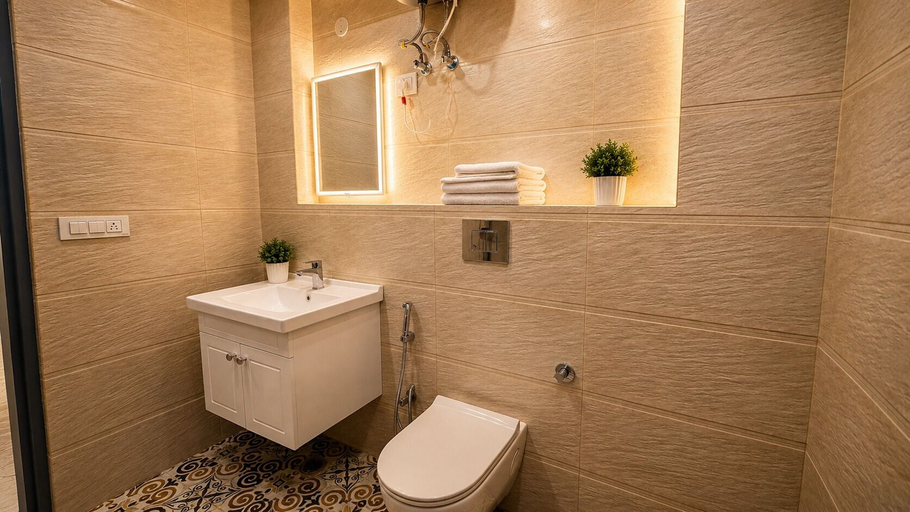 Bathroom 4, HOTEL GREEN VEGAS, Faridabad