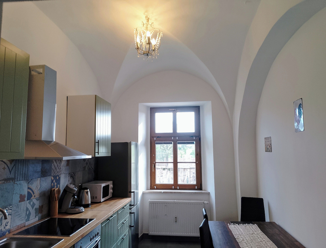 Private kitchen, Ferienwhg im Rittergut nahe Freizeitpark, Vogtlandkreis