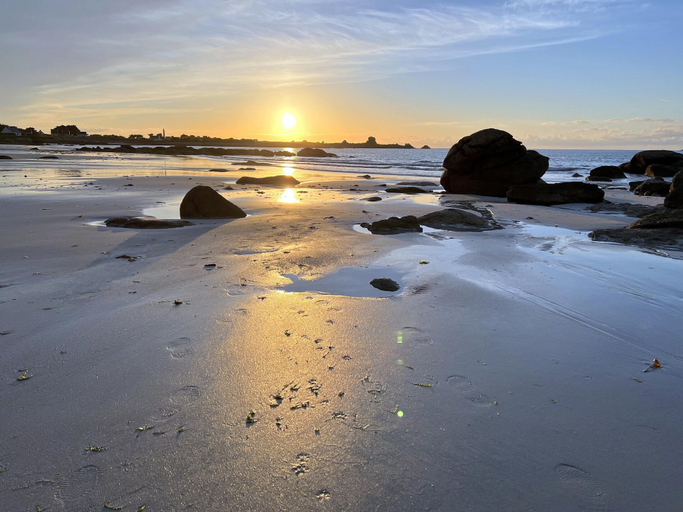 View from property 4, Coastal Stone House in Lannilis for 5, Finistère