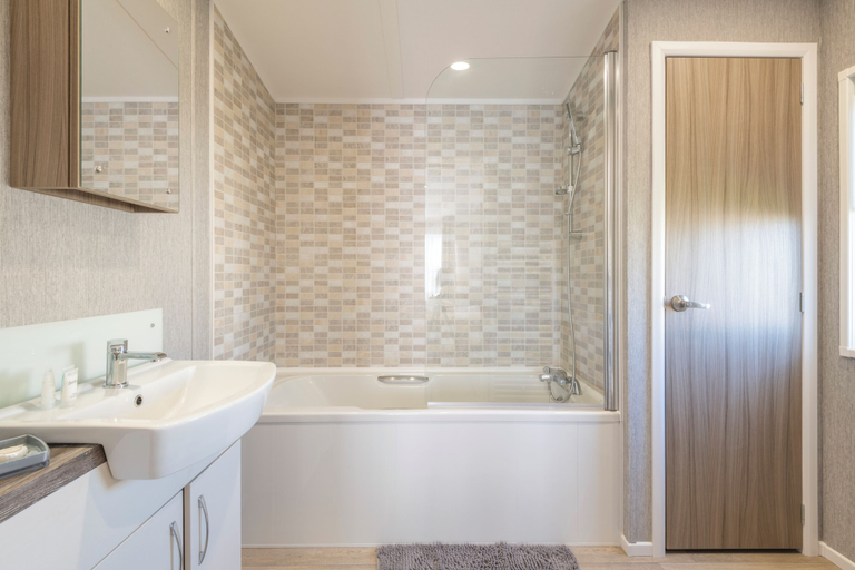 Bathroom 4, Park Home in Marine Holiday Park, Denbighshire