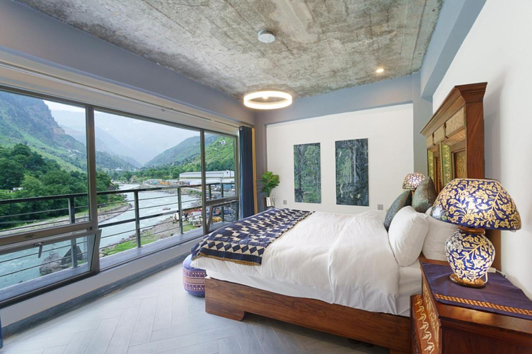 Bedroom 2, Walnut Riverside Resort, Hazara