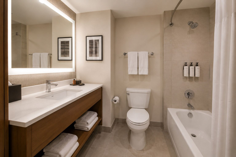 Bathroom, Sterling Gate Hotel, Toronto