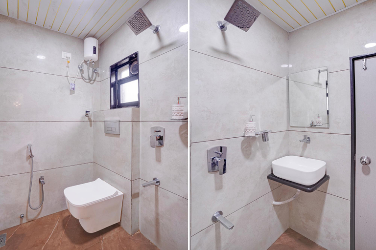 Bathroom 2, Fabhotel Shaurya Inn Midc, Thane