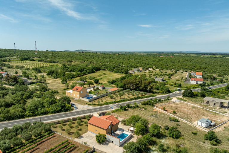 Aerial view, Villa Stella Zadarvillas, Benkovac