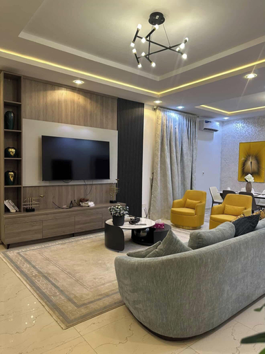 Living area 4, Gifted Shortlet and Serviced Apartments, AbujaMun