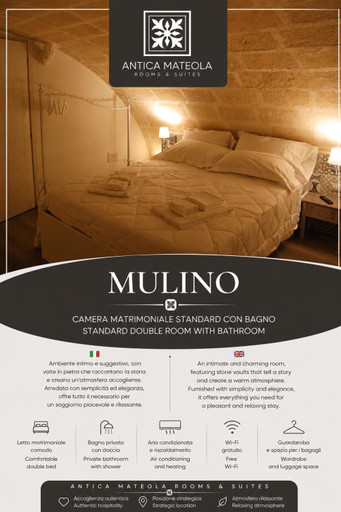 Bedroom 2, Antica Mateola, Matera