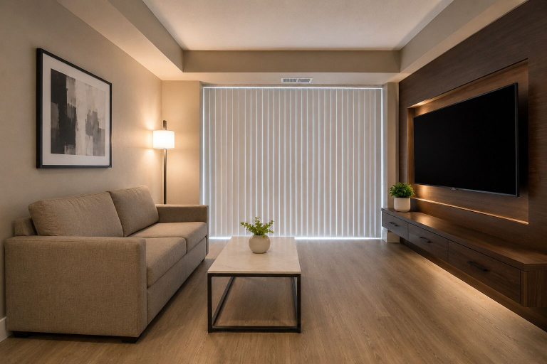 Living area, The Ashbourne Hotel, Toronto