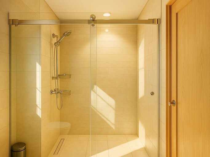 Bathroom 2, Pure Voyage Azizi Riviera, Dubai