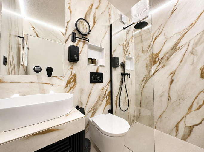 Bathroom 4, Hotel Pizzeria Selva, Inn