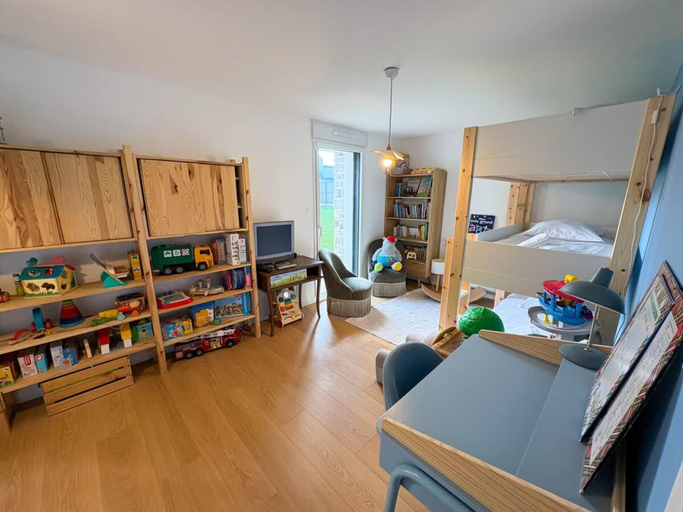 Game room, Modern Coastal Home With Scenic Terrace Views, Finistère
