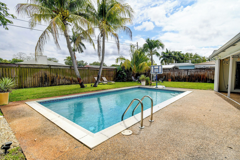 View from room, Tranquil Oasis Pool  Fire Pit in Boynton, Palm Beach