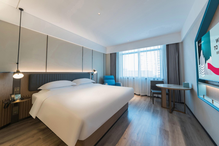 Bedroom 2, Echarm Hotel Nanchang Yingbin Avenue Hanbu Metro Station, Nanchang