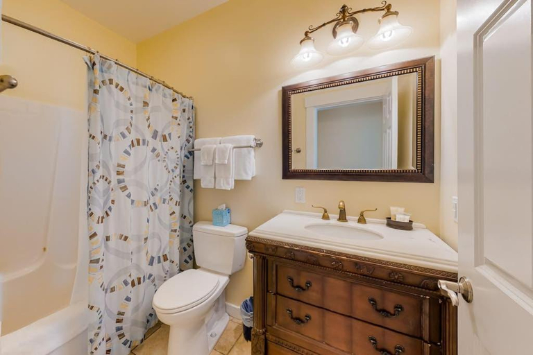 Bathroom 2, Two Neighboring Suites, Each w/ WiFi, Two TVs, and Central AC - Near Acadia, Hancock