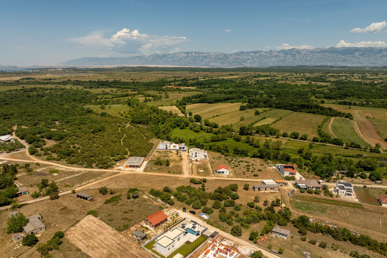 Aerial view, Villa Enija Zadarvillas, Nin