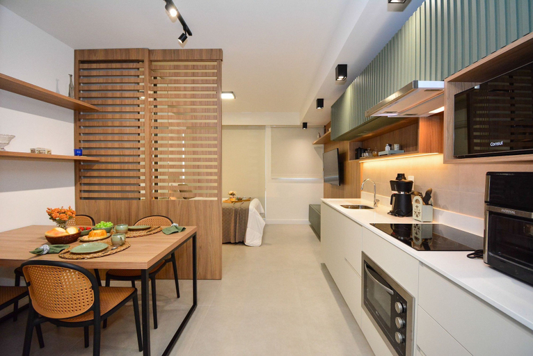 Private kitchen 2, Studio com garagem em frente a UFSC e HU, Florianopolis