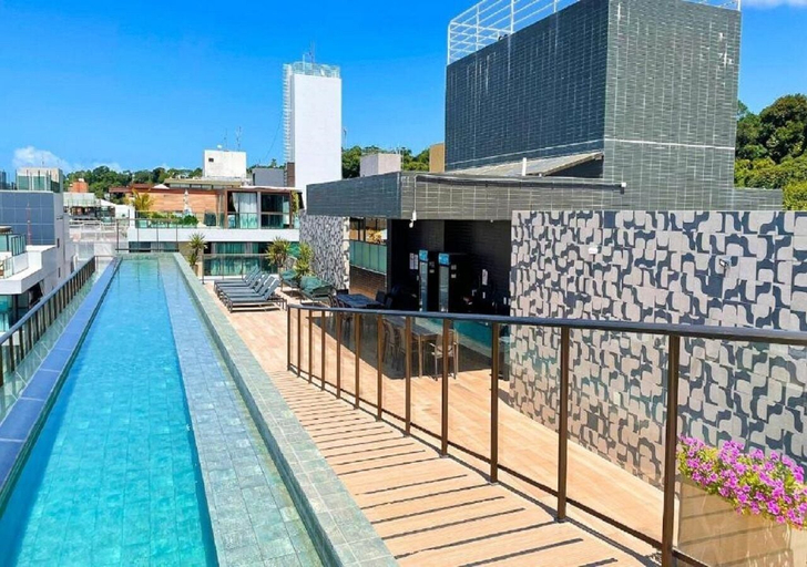 Pool 2, Flat 406-FM20 na praia de Cabo Branco, João Pessoa
