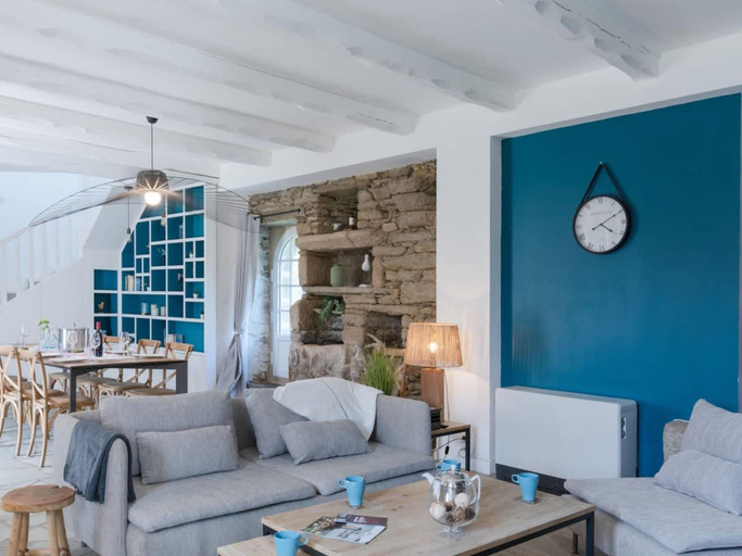 Living room 2, Bretagne Family Cottage for 8 Guests, Finistère