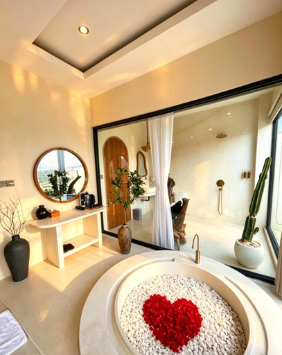 Bathroom 5, White cloudy, Bangli