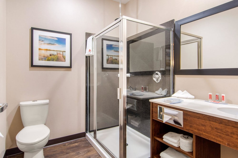 Bathroom 3, Econo Lodge Fox Creek, AB, Division No. 18