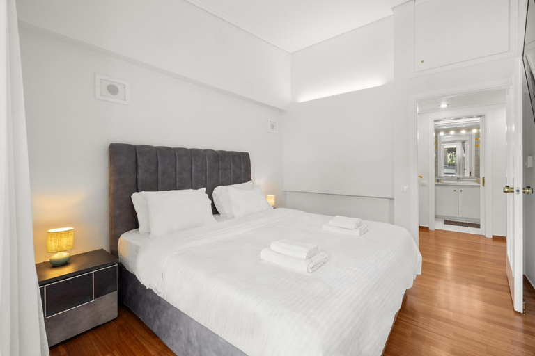 Bedroom 3, Luxury Villa with Pool, BBQ & Garden in Vouliagmeni, Attica