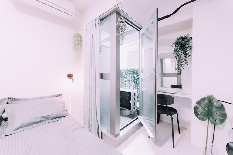 Bedroom 2, Minimalist Loft 6  Namba Studio & 24/7 Gym - 03, Osaka
