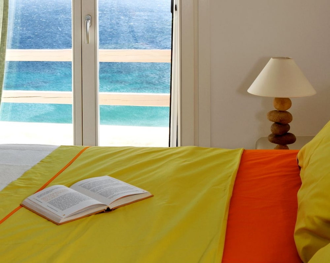 Bedroom, Elia White Residence, South Aegean