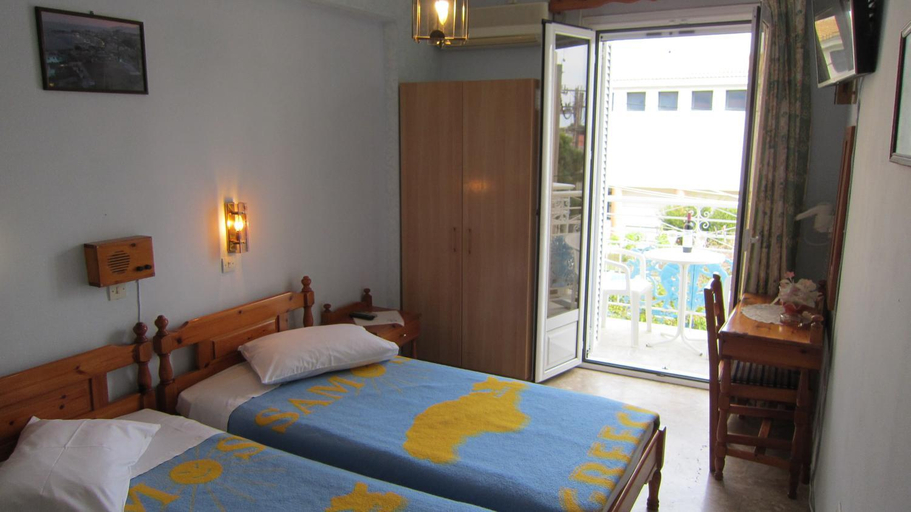 Bedroom, Sandalis Hotel, North Aegean