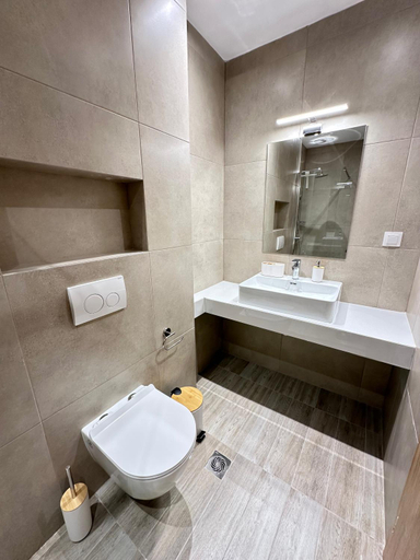 Bathroom 2, Olympic Beach Rooms, Central Macedonia