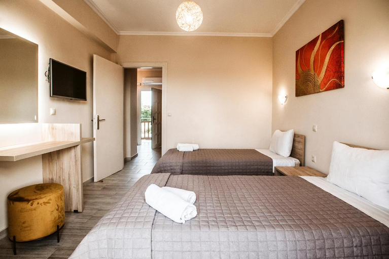 Bedroom 2, Potamos Apartments, Ionian Islands