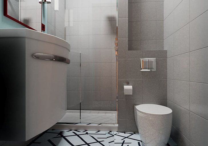 Bathroom 5, McDreams Hotel Stuttgart-City, Stuttgart
