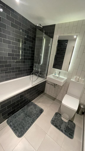 Bathroom 3, Fully Serviced One Bed Apartment In Rw, London