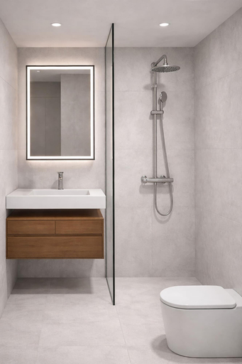Bathroom 4, BREEZE Bergen City - Self-Service, Bergen