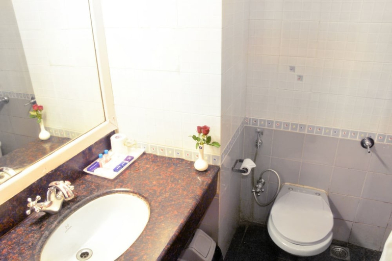 Bathroom 3, Ashraya International Hotel, Bangalore
