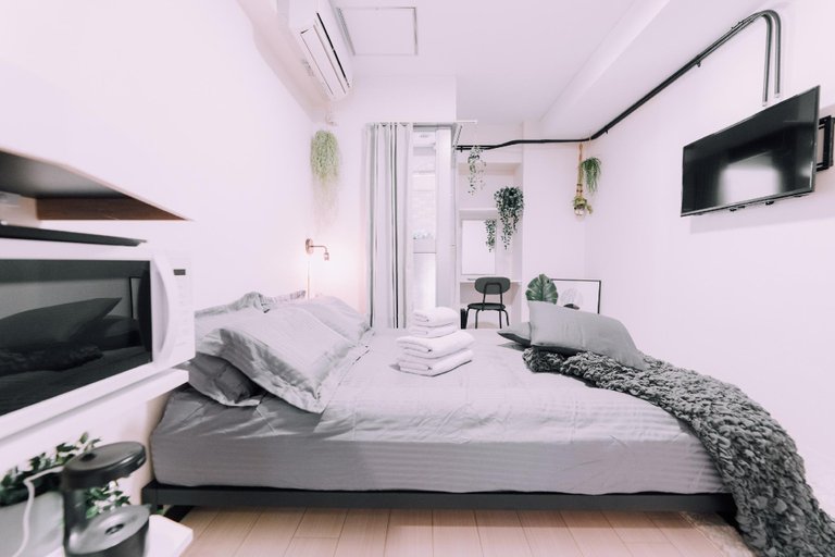 Bedroom 2, Minimalist Loft 6  Namba Studio & 24/7 Gym - 03, Osaka