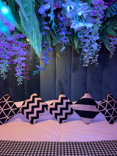 Bedroom 2, Manchester's ONLY private party suite for 12 with Makeup Room, Manchester