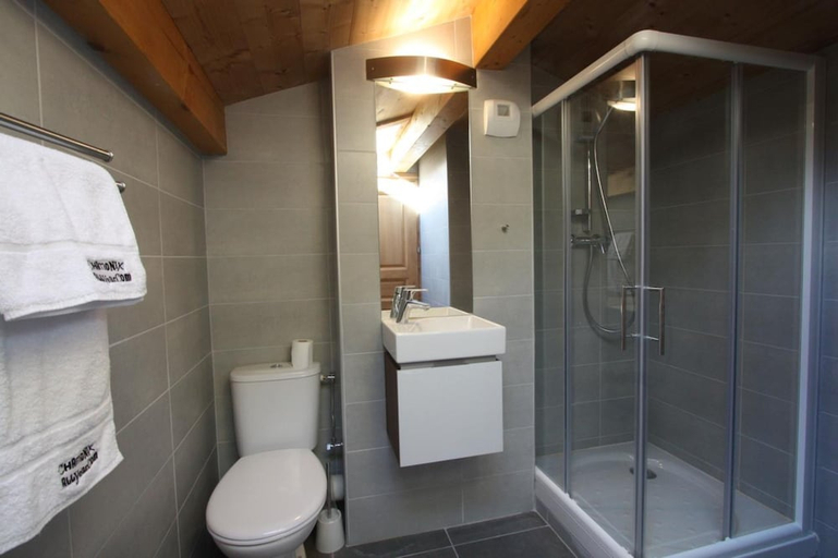 Bathroom 3, Les Lanchers Hotel Restaurant, Haute-Savoie
