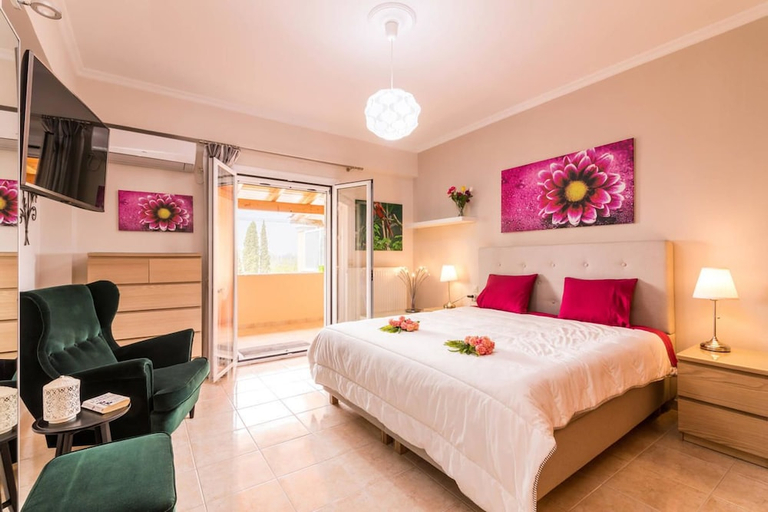 Bedroom 3, Rarakos Houses, Ionian Islands