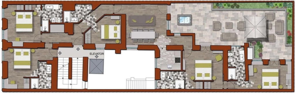 Room 2, Dolcevita Apartments, Roma