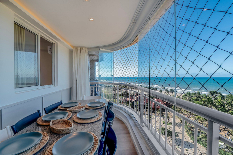 Outdoor dining 2, Beach Village #903 Oceanfront by Carpediem, Fortaleza