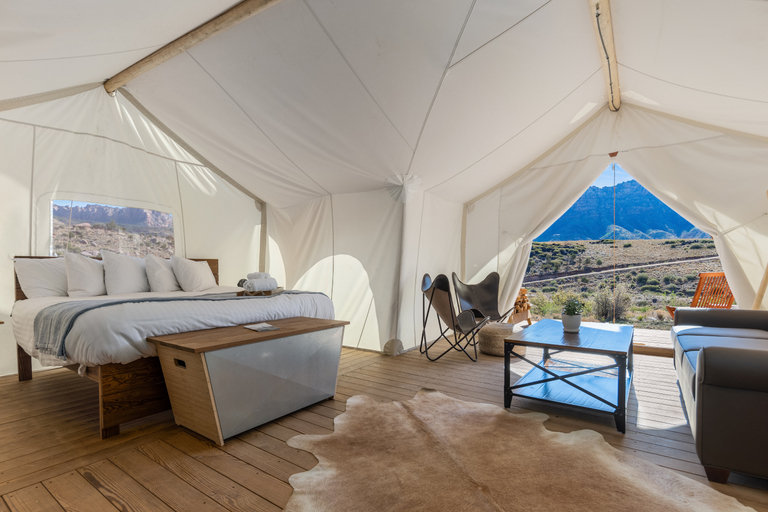 Bedroom 4, Under Canvas Zion, Washington
