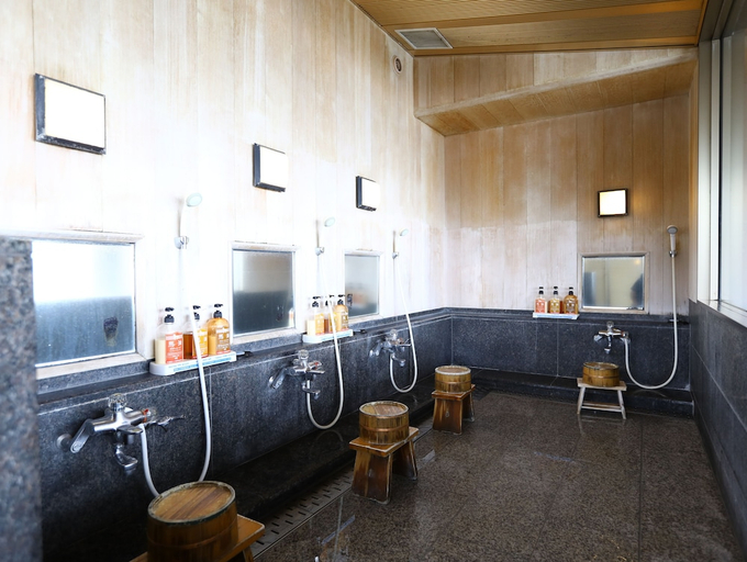 Bathroom, Hotel Aburaya Ryokan, Shimosuwa