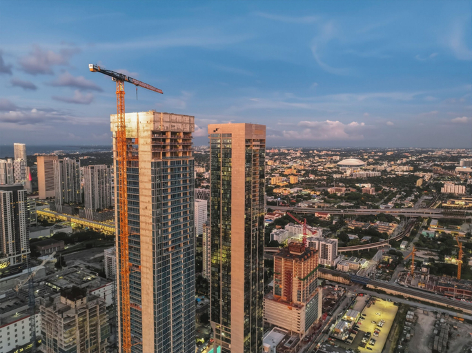 Aerial view 4, E11EVEN Presidential Penthouses, Miami-Dade