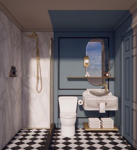Bathroom, Hotel Orlo, Guilford