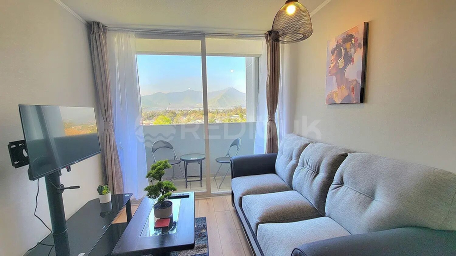 Living area 4, Rbk New depto con vista a la cordillera, Santiago