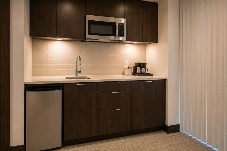 Private kitchen, Alder & Pine Hotel, Toronto