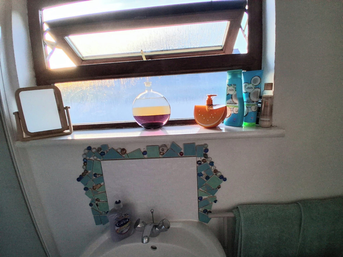 Bathroom 4, Porthleven Studio, Sleeps 3, Patio & Beach Access, Cornwall