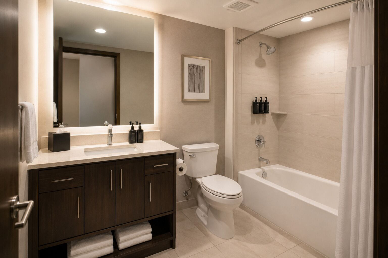 Bathroom, Copper Bay Hotel, Toronto